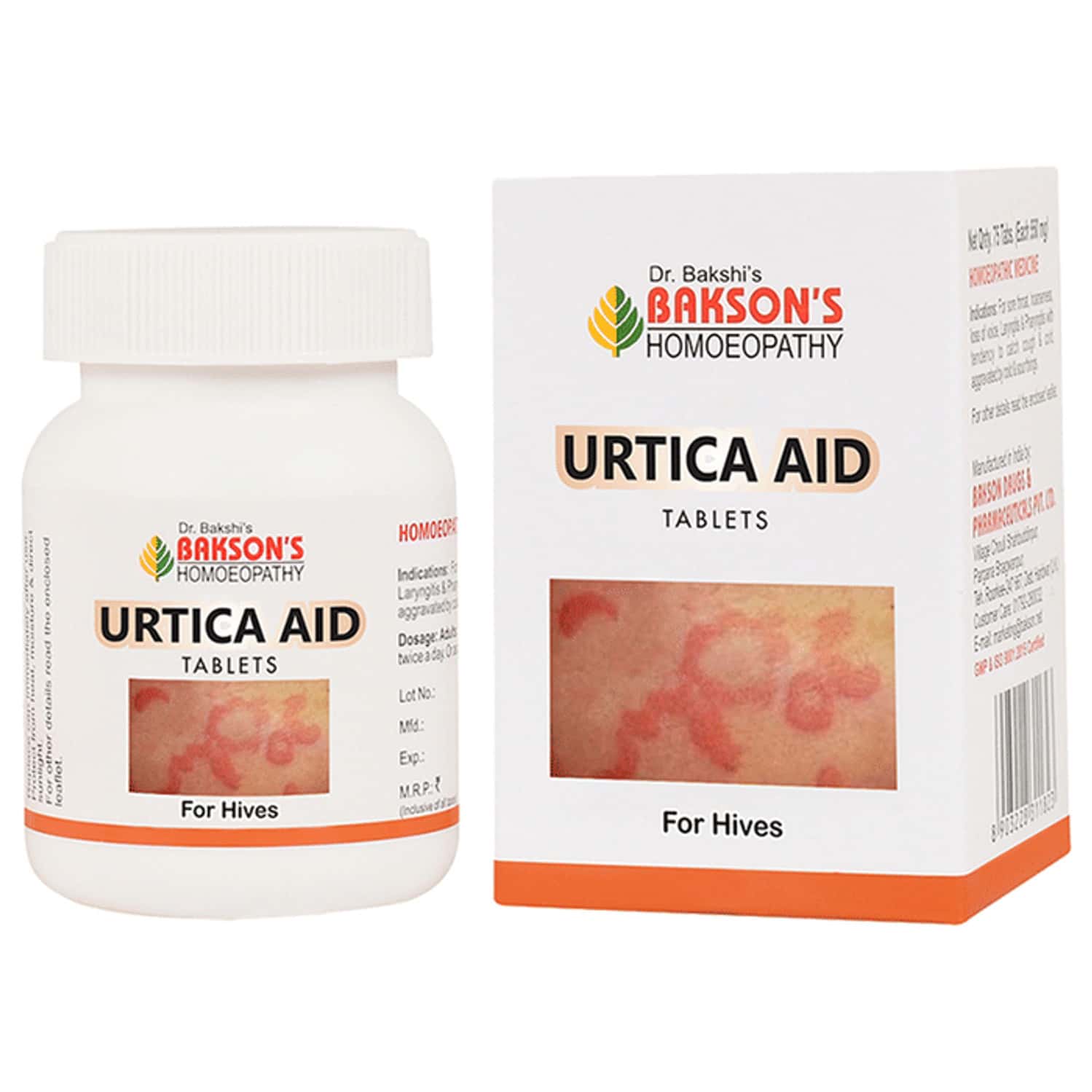 Baksons Homoeopathy Urtica Aid Tablet 75 No's