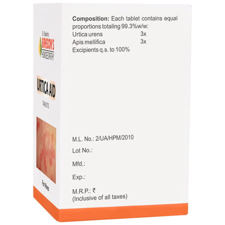 Baksons Homoeopathy Urtica Aid Tablet 75 No'S