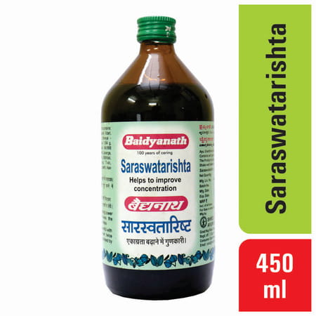 Baidyanath Nagpur Asli Ayurved Sarswatarishta For Memory Support 450 Ml
