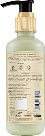 Vagad'S Khadi Green Tea & Aloe Vera Conditioner 200ml | Protect From Sun Damage