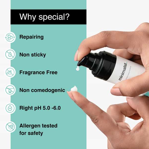 Minimalist 0.3% Ceramide Barrier Repair Moisturizing Cream For Oily Skin With Madecassoside - 30 G