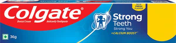 Colgate Strong Teeth Cavity Protection With Calcium Boost India's No.1 Toothpaste 38 Gm