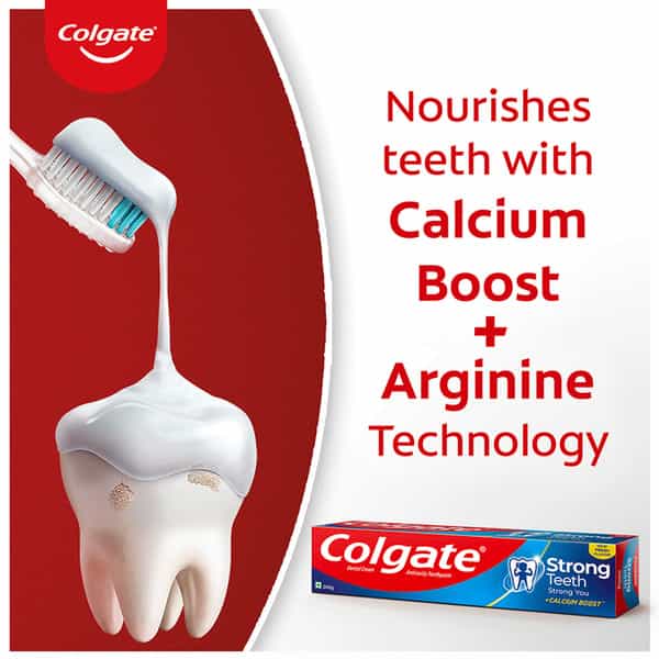 Colgate Strong Teeth Cavity Protection With Calcium Boost India's No.1 Toothpaste 38 Gm