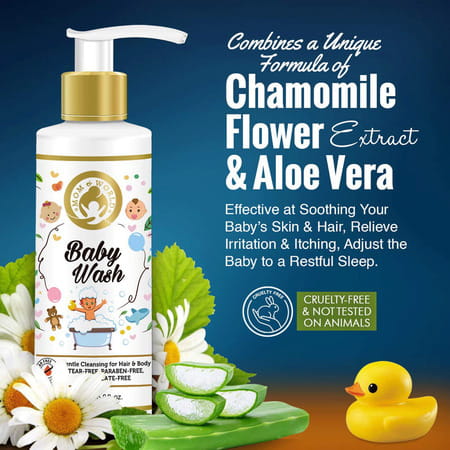 Mom & World Gentle Care - Baby Wash + Baby Hair Oil + Mosquito Repellantlotion (200ml Each)