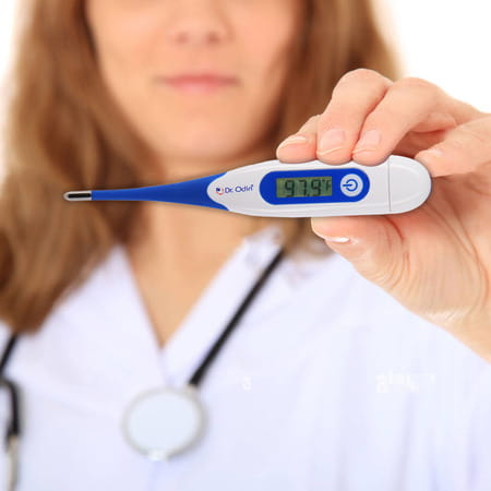 Dr. Odin Dmt 4333 Digital Medical Thermometer Fda Approved Quick 40 Second Reading Blue
