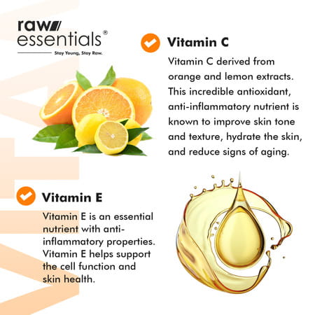 Raw Essentials Vitamin C Cleansing And Brightening Face Wash For Men & Women - 150ml