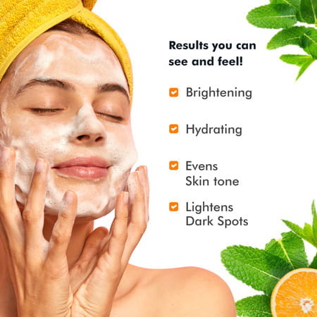 Raw Essentials Vitamin C Cleansing And Brightening Face Wash For Men & Women - 150ml