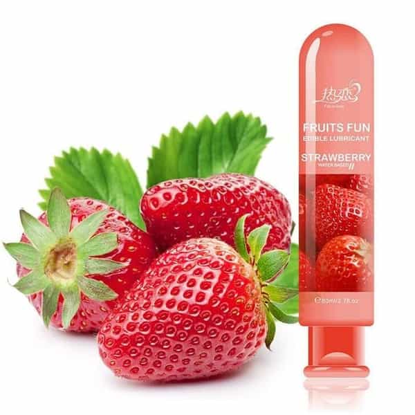 Fruits Fun Edible Strawberry Lubricant Water Based (80Ml)