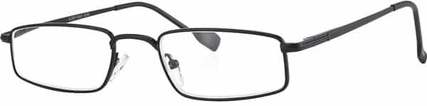 Klar Eye Full Rim Rectangle Reading Glasses Men And Women +0.75 To +3.50+2.0 Power Shiny Black