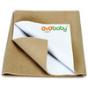 Oyo Baby Waterproof Bed Protector Baby Dry Sheet Medium Beige (70 Cm X 100 Cm)