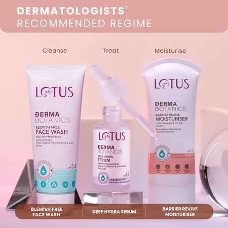 Lotus Dermabotanics 1.5% Cermaide + 1% Oats Extract Barrier Revive Moisturiser 50G