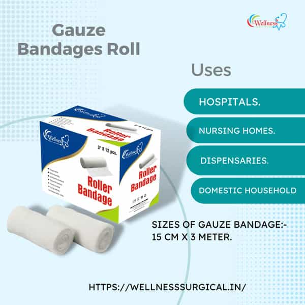Wellness Surgical Roller Bandage 15 Cm * 3 Mts