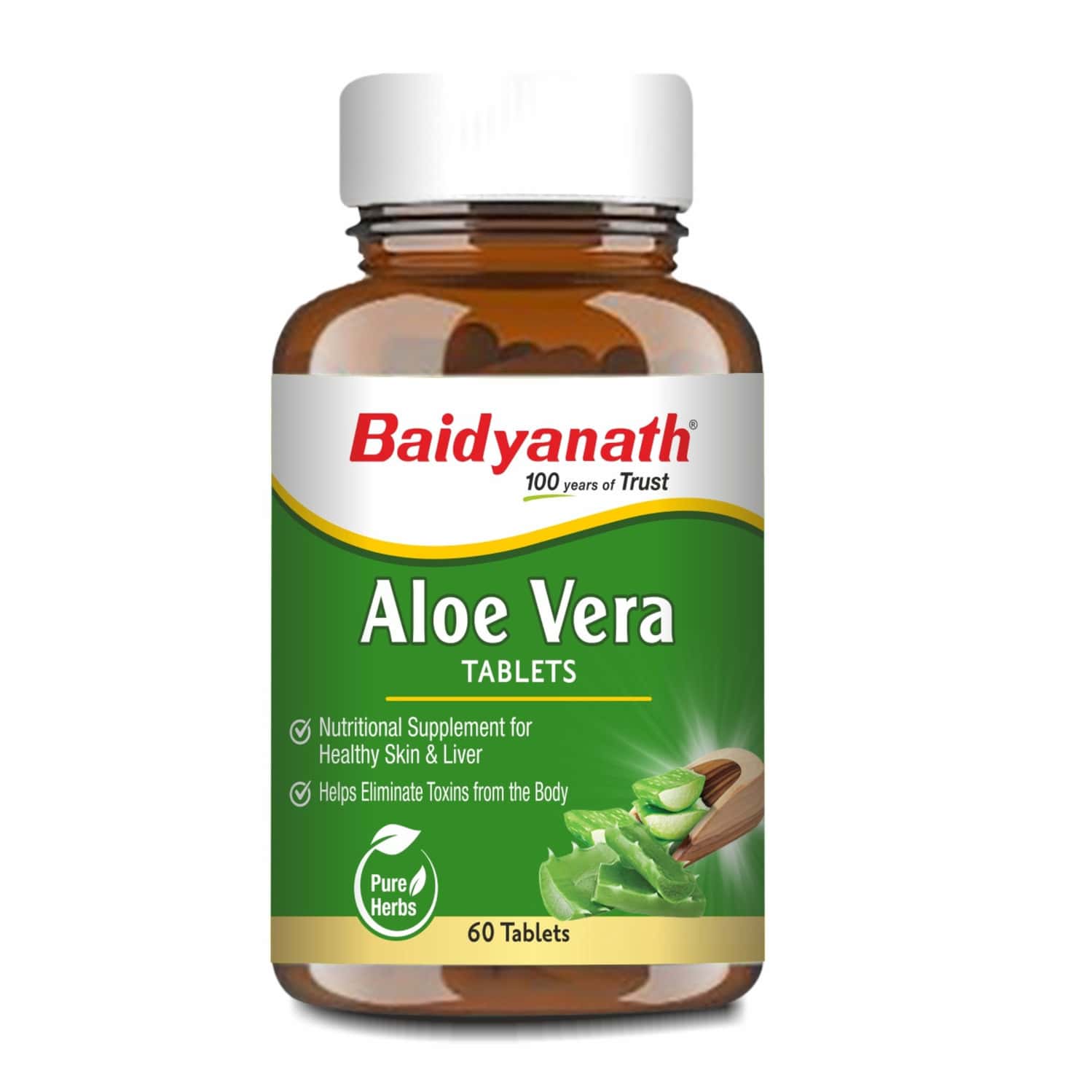 Baidyanath Ayurved Aloe Vera Tablets 60s | Skin & Liver Support