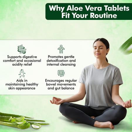 Baidyanath Ayurved Aloe Vera Tablets 60S | Skin & Liver Support
