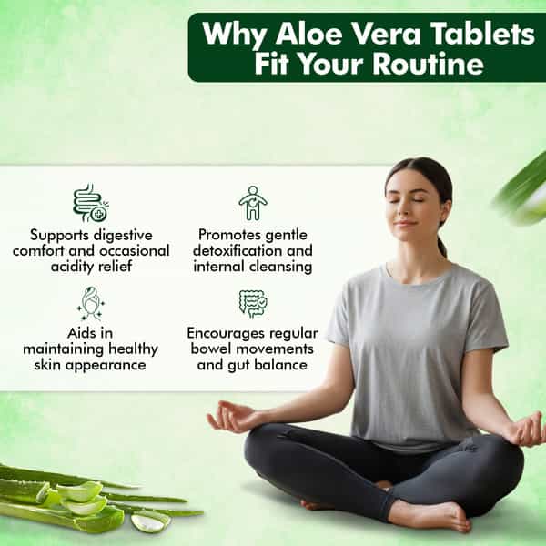 Baidyanath Ayurved Aloe Vera Tablets 60S | Skin & Liver Support