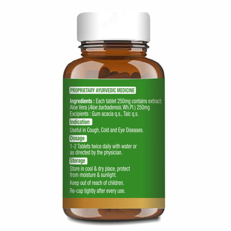Baidyanath Ayurved Aloe Vera Tablets 60S | Skin & Liver Support