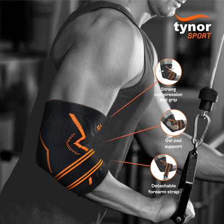 Tynor Elbow Support Air Pro Black & Green Xl 1 Unit