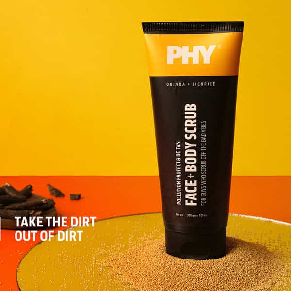Phy Pollution Protect & De-Tan Face + Body Scrub 200Ml