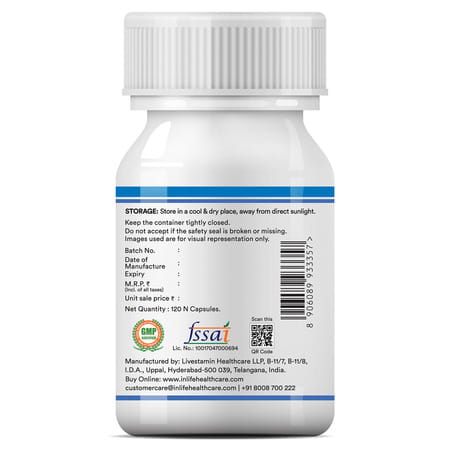 Inlife Zinc Supplements With Zinc Picolinate & Gluconate Complex | Copper Gluconate|120 Veg Capsules