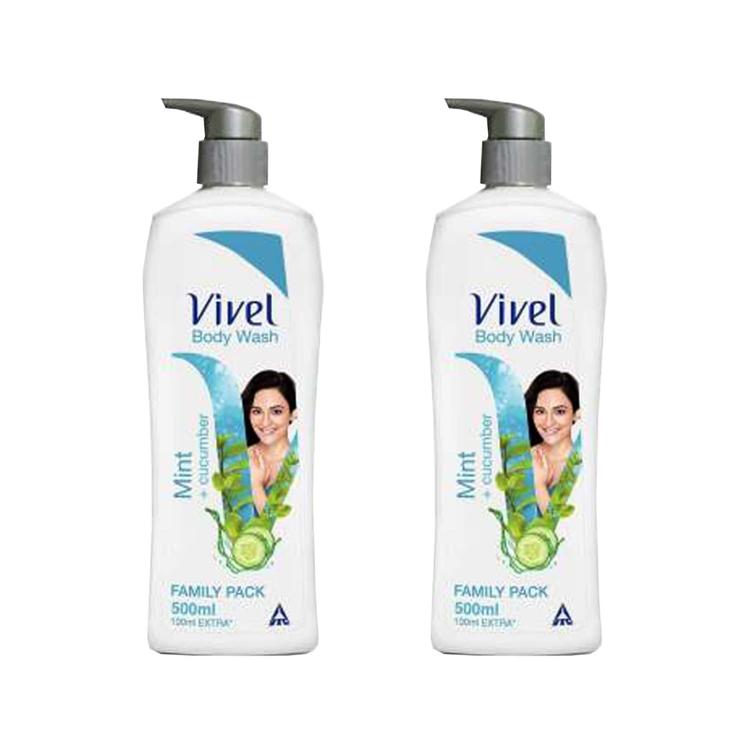 Buy VIVEL MINT AND CUCUMBER BODY WASH BOTTLE OF 500 ML Online & Get