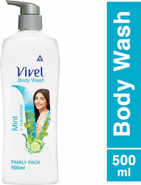Vivel Mint And Cucumber Body Wash  Bottle Of 500 Ml