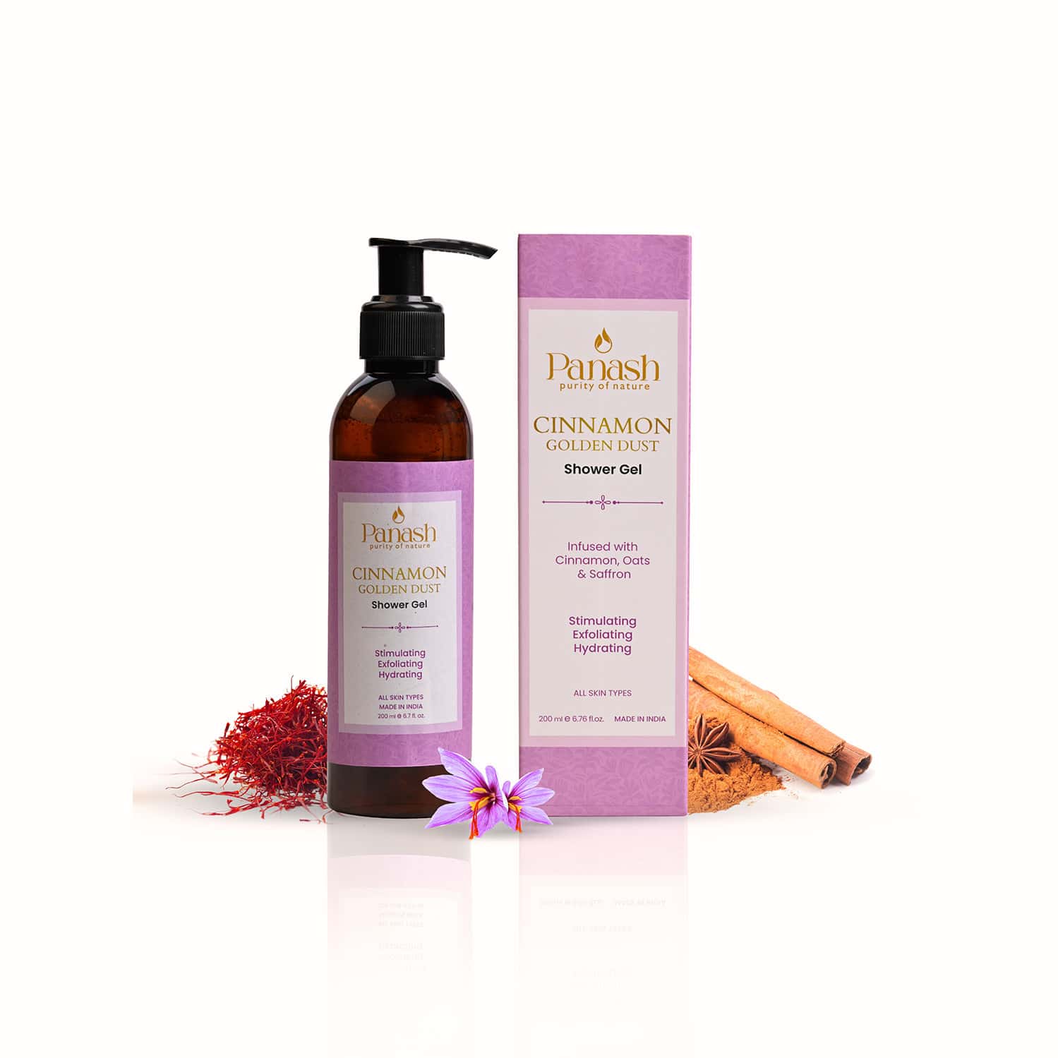 Panash Cinnamon Golden Dust Shower Gel 200 Ml