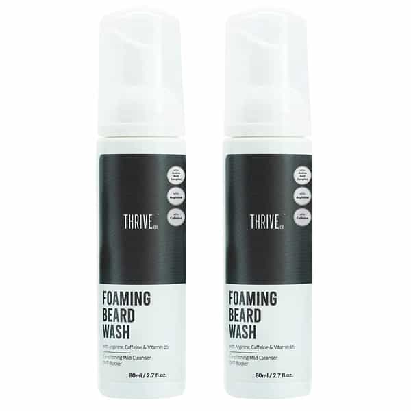 Thriveco Foaming Beard Wash | Foaming Beard Cleanser 80 Ml X Pack Of 2