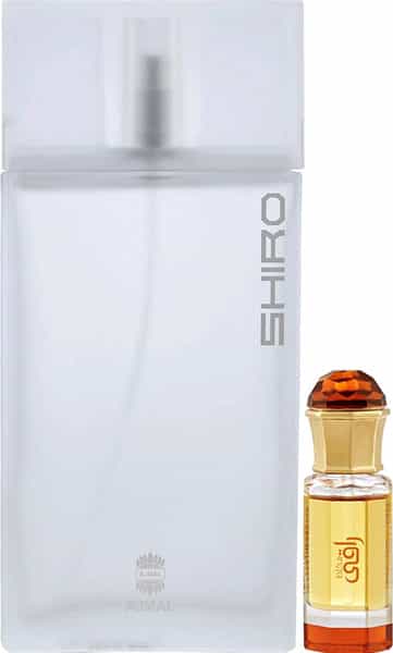 Ajmal Shiro Edp 90Ml Perfume For Men And Mukhallat Raaqi Cp Attar 10Ml For Unisex