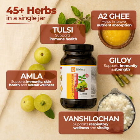 Krishna's Chywanprash Preservative Free 500 G