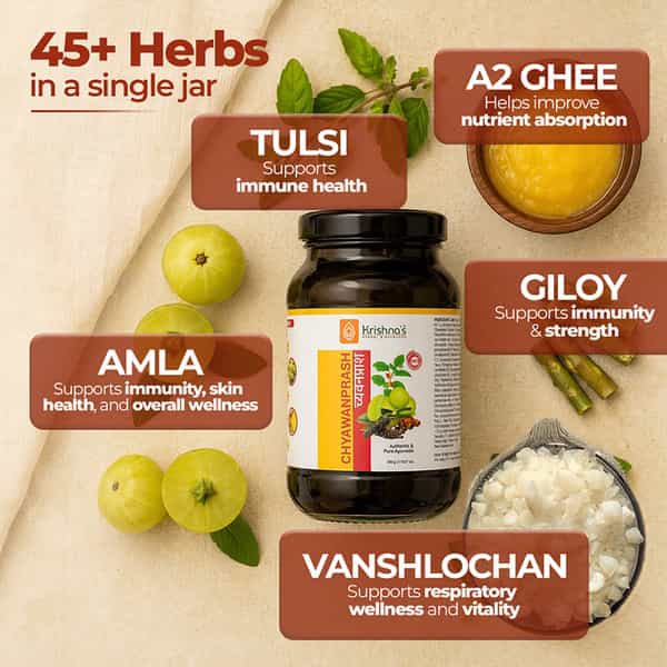 Krishna's Chywanprash Preservative Free 500 G