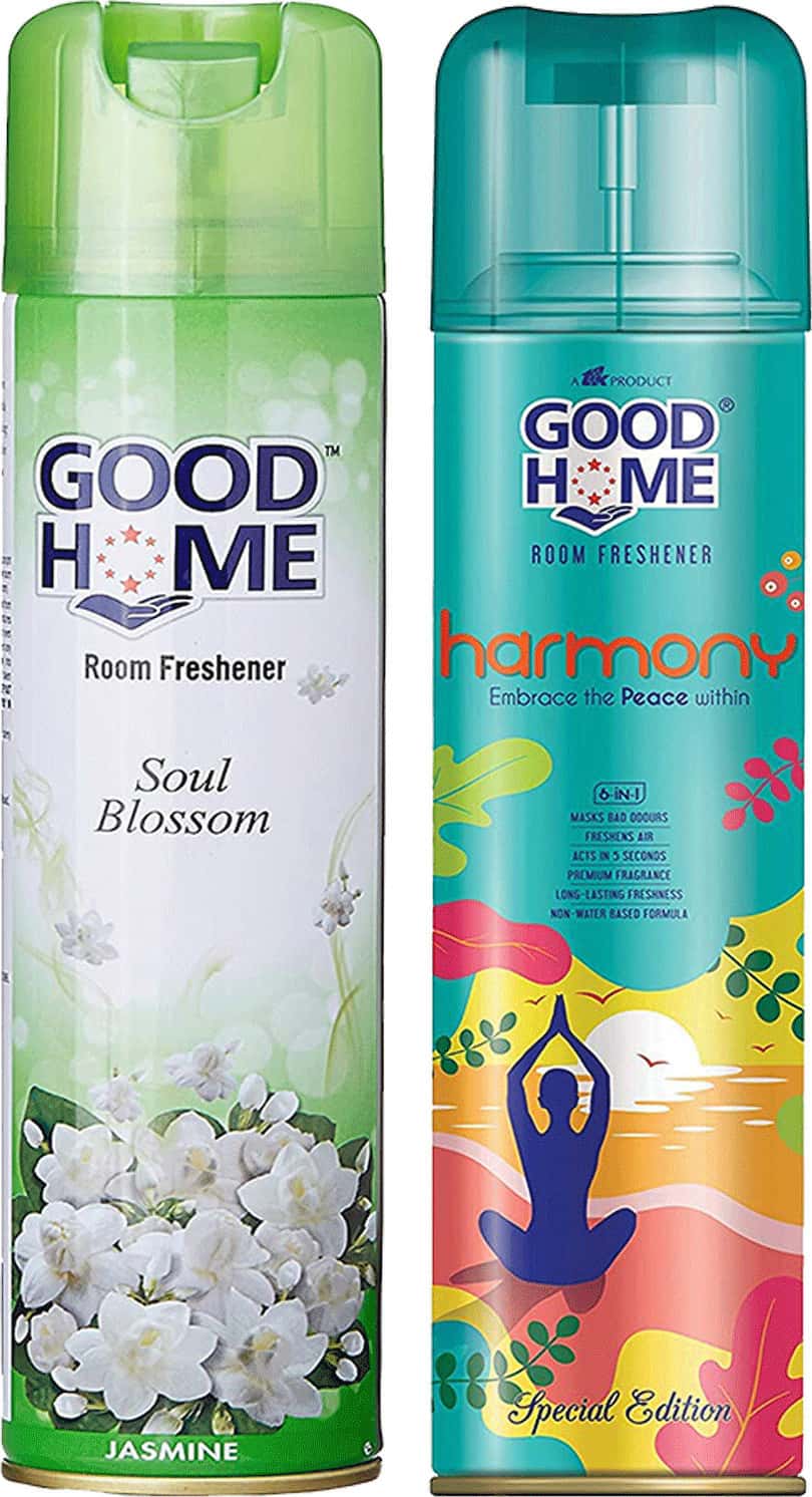 Good Home Jasmine And Harmony Spray - Room & Air Freshner (2 X 160 Ml)