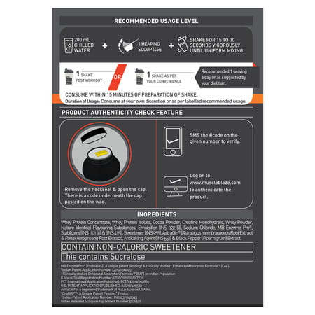 Muscleblaze Biozyme Whey Protein Pr | Molten Chocolate Cake | 2kg
