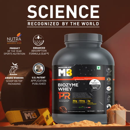 Muscleblaze Biozyme Whey Protein Pr | Molten Chocolate Cake | 2kg
