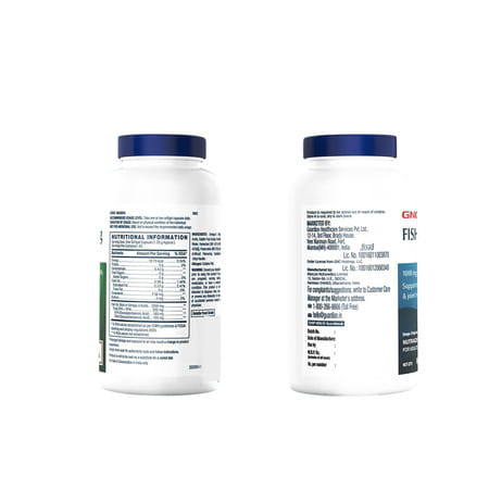 Gnc Fish Body Oil For Men & Women | 1000mg Omega-3s With Epa & Dha | 60 Softgels