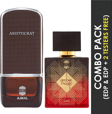 Ajmal Aristocrat Edp 75ml Perfume For Men And Amber Magic Edp 100ml Perfume For Men