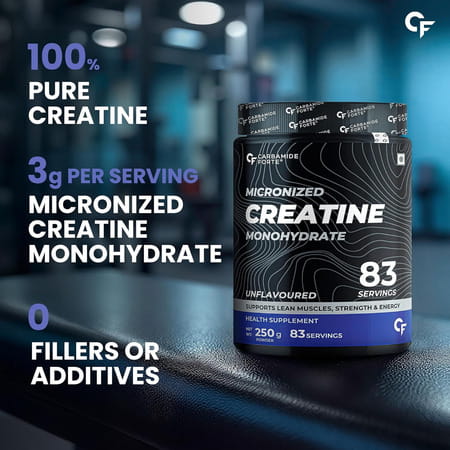 Carbamide Forte Monohydrate Creatine Powder | For Lean Muscle Volumization | Strength & Energy 250g