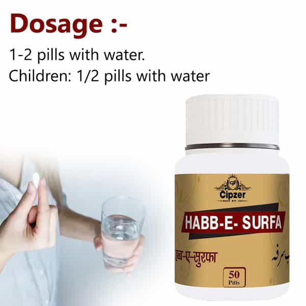 Cipzer Habb E Surfa|Anti-Inflammatory Properties And Is An Excellent Remedy For Sore Throat-50 Pills
