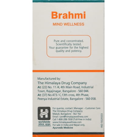 Himalaya Brahmi Mind Wellness | Improves Alertness | Tablets | 60 No's | Pack Of 3