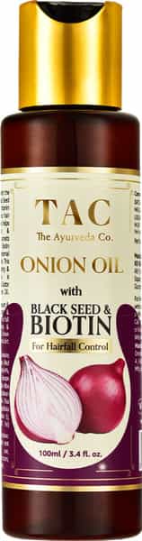 Tac - The Ayurveda Co. Onion With Black Seed And Biotin Oil - 100Ml