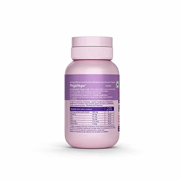 Prega Hope | Pre-Pregnancy Fertility Supplement | With Iron Folic Acid & Moringa | Lemon - 60N