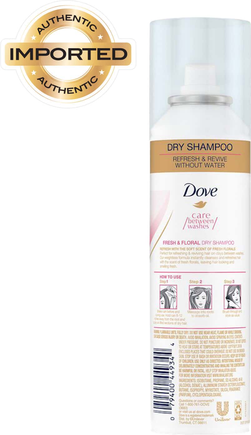 Buy DOVE DRY SHAMPOO SPRAY FRESH & FLORAL FOR OILY SCALP LIGHTWEIGHT
