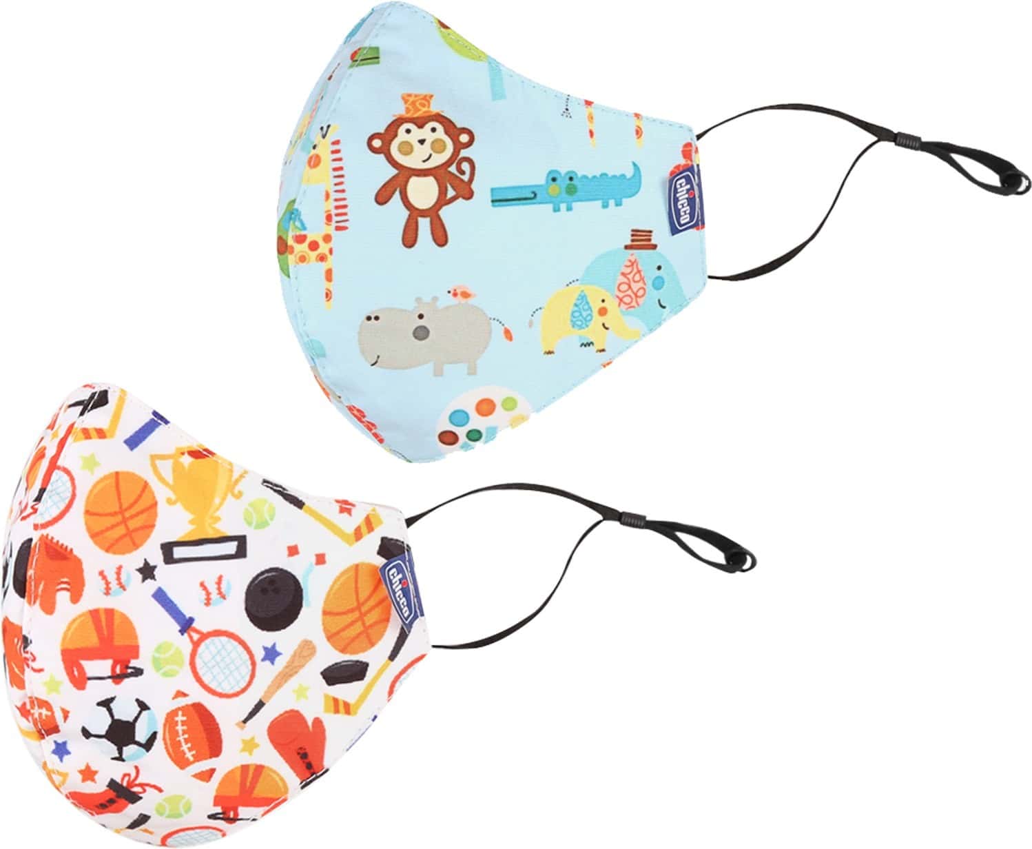 Chicco Kids Face Mask 3-6y Sport Jungle - 2pc