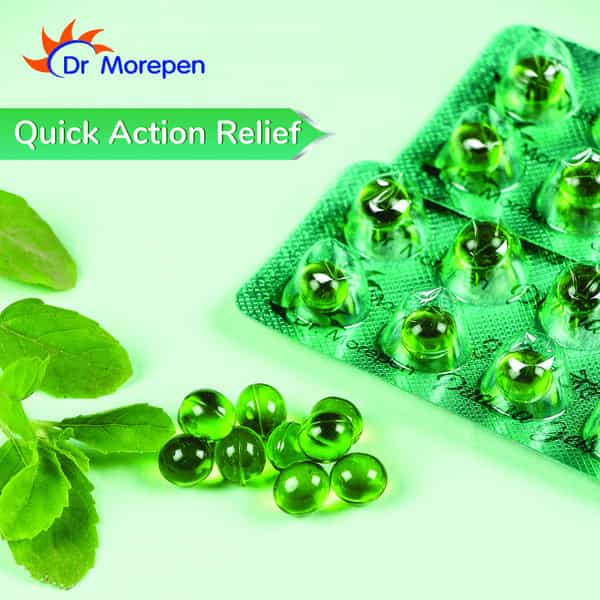 Dr. Morepen Pudina Gels For Acidity | Indigestion And Gas Relief - Pack Of 10 (100 Softgels)