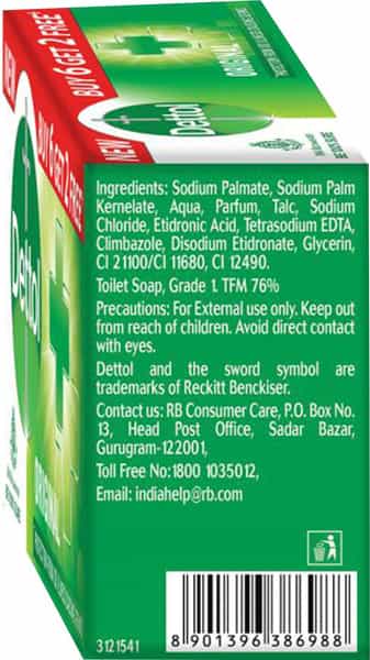 Dettol Soap Original 125G Buy 6 Get 2 Free