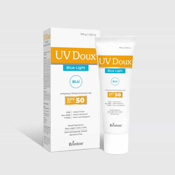 Brinton Uv Doux Blue Light Spf 50 Pa+++ For All Skin Types Sunscreen Gel 100 Gm