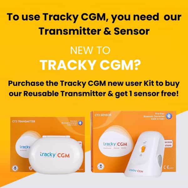 Tracky Cgm Glucose Sensor - Pack Of 1