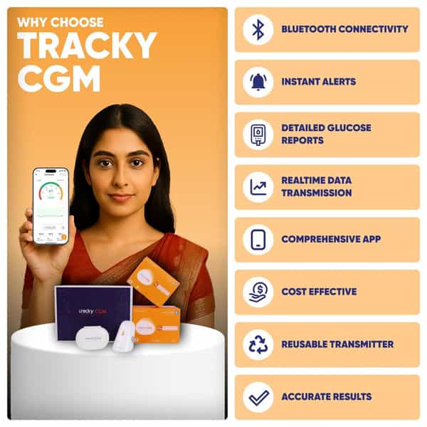 Tracky Cgm Glucose Sensor - Pack Of 1