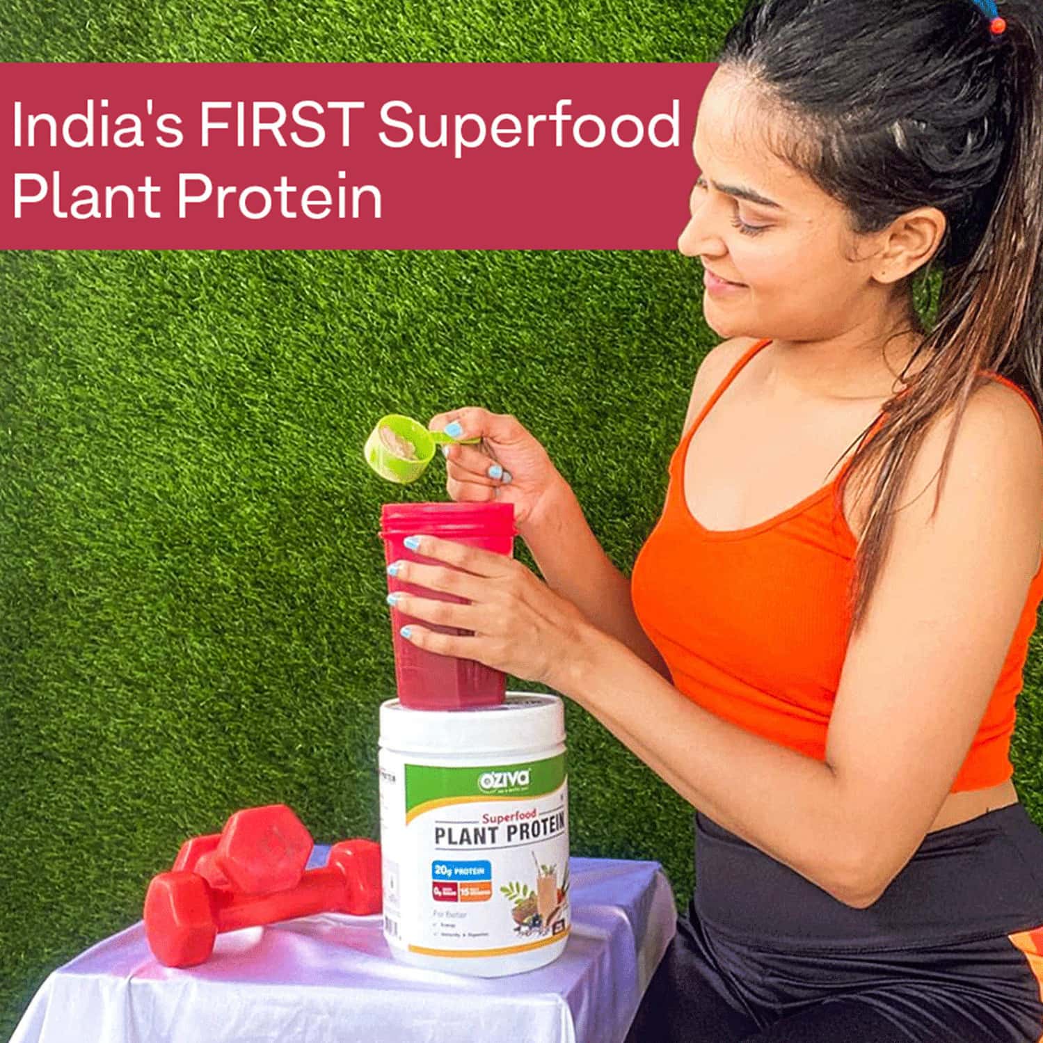 Buy OZIVA SUPERFOOD PLANT PROTEIN COCO VANILLA 500G BETTER ENERGY