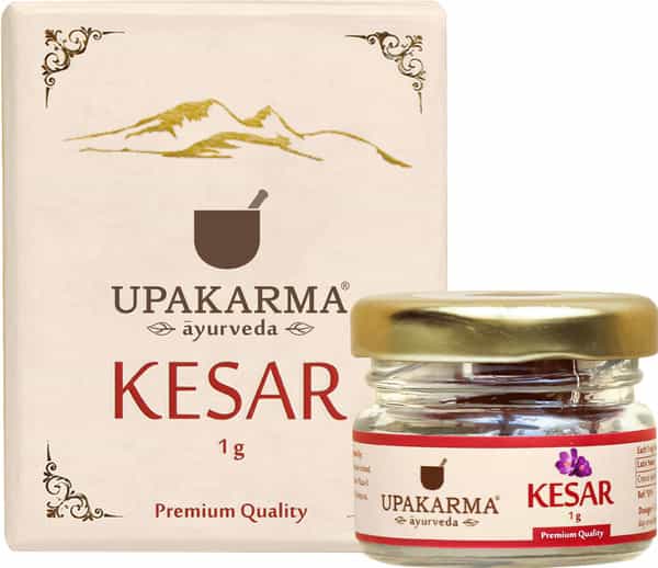Upakarma Pure Natural And Finest A++ Grade Kashmiri Kesar / Saffron Threads 1 Gram