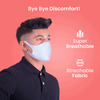 Frido Ultra Comfortable Unisex Gray Face Mask|Silver+Super Breathable Washable Medium Size Pack Of 1
